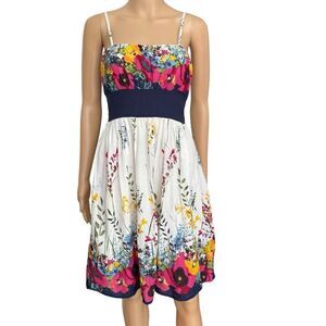 Kelso career 100% cotton line floral dress size 6